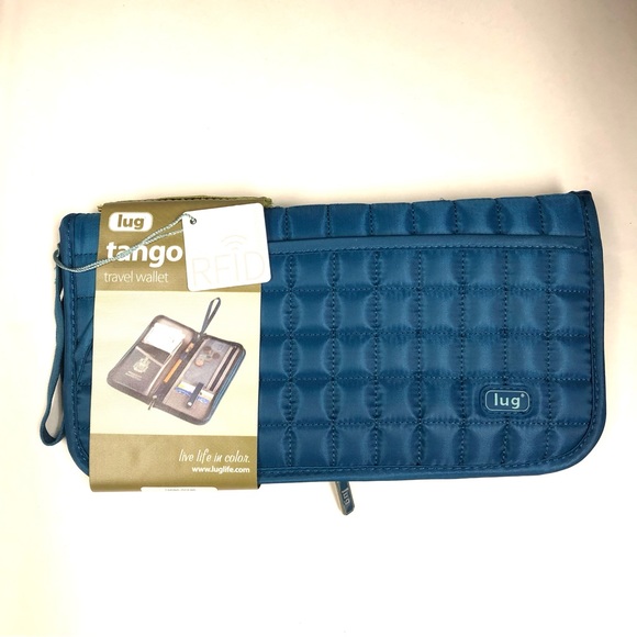 lug Handbags - LUG Tango Quilted Travel Wallet Ocean Blue